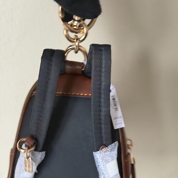 Coach Signature print Mini court Backpack, Bag charm Keychain. NWT. Authentic - Picture 10 of 12